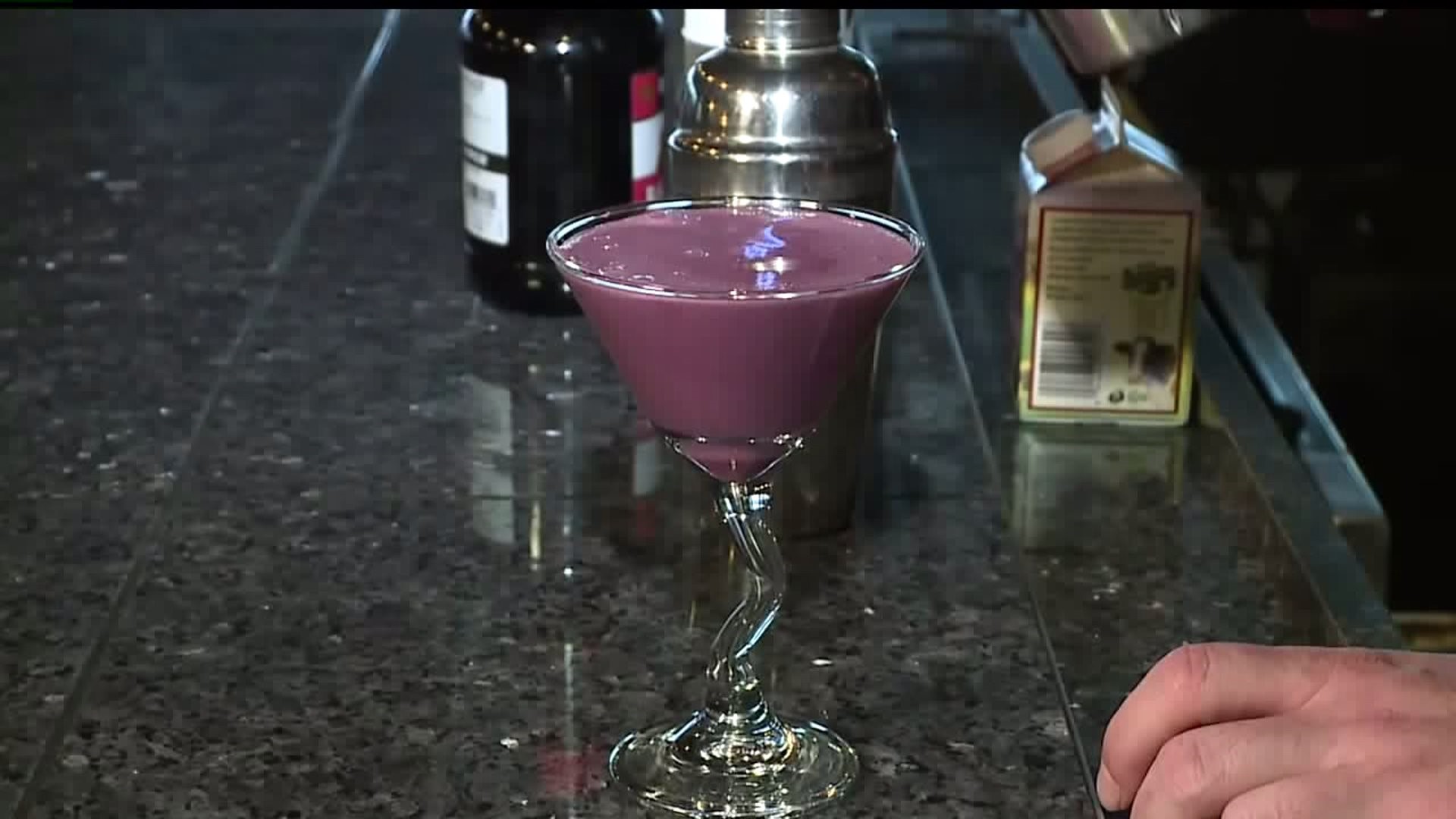 Cocktail of the Week: Blueberry Martini from Steventon`s in LeClaire
