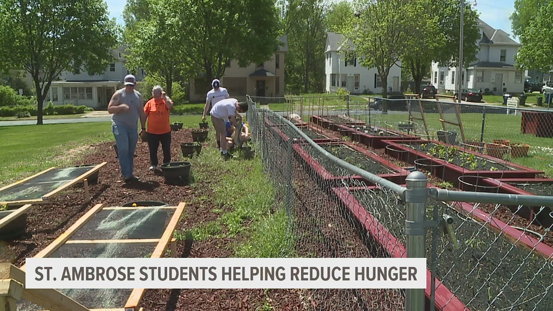Students are partnering with People Uniting Neighbors and Churches, or P.U.N.C.H., to grow fruits and vegetables in Davenport community garden.