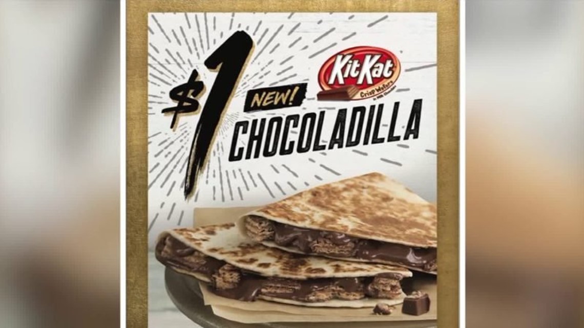 Taco Bell testing ‘KitKat Chocoladilla’ quesadilla on select menus