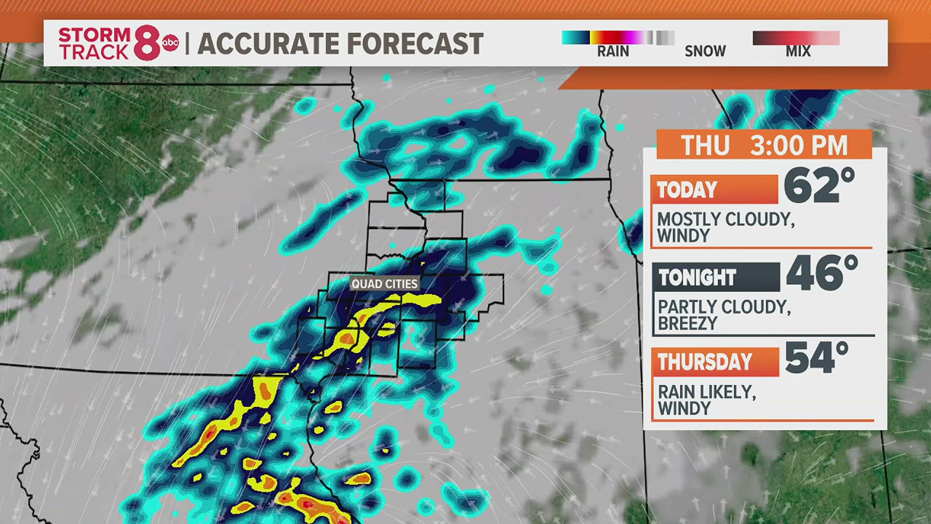 A more widespread, soaking rain will be back in the Quad Cities on Thursday
