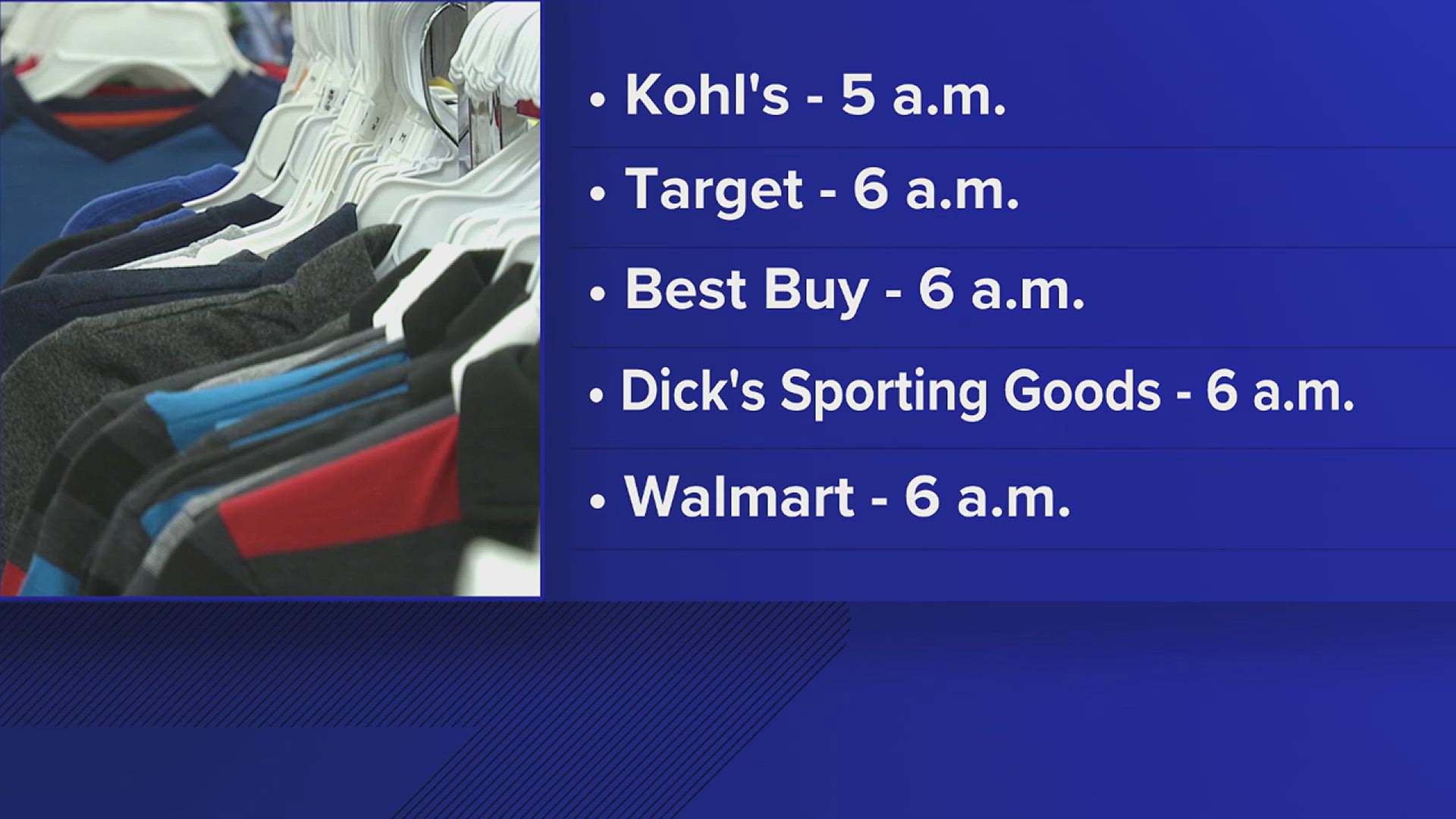 Target, Best Buy, Home Depot and more are open bright and early for bargain hunters.