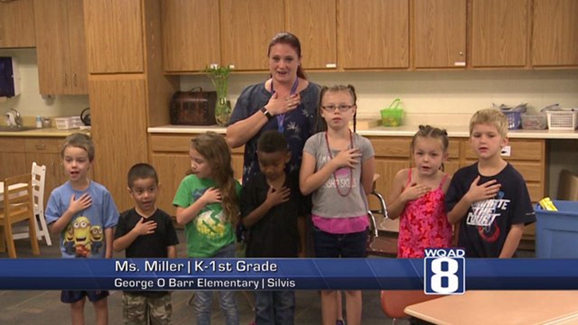 The Daily Pledge: Ms. Miller`s K-1st Grade