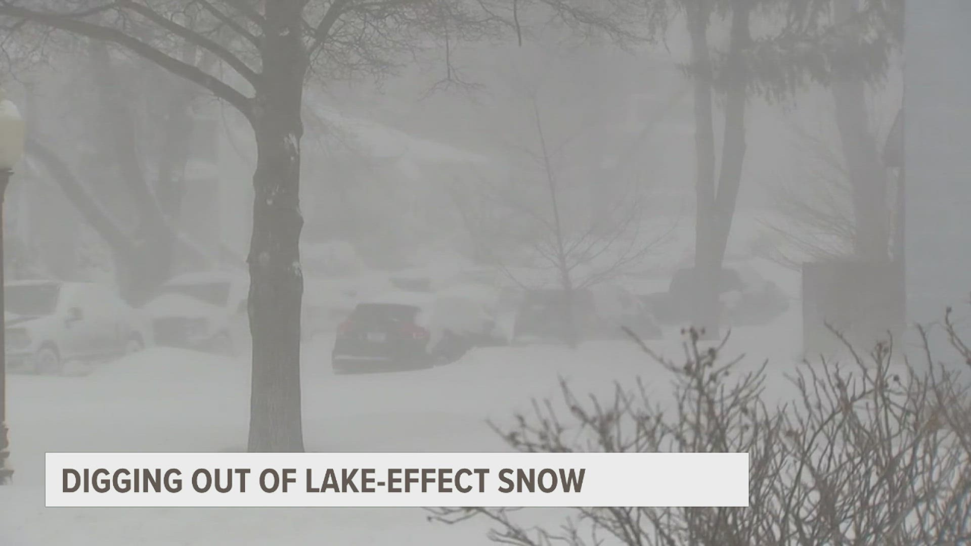 So far, Michigan City has seen 21 inches of snow. Lake-effect snow happens near places with larger bodies of water, in this case, the Great Lakes.