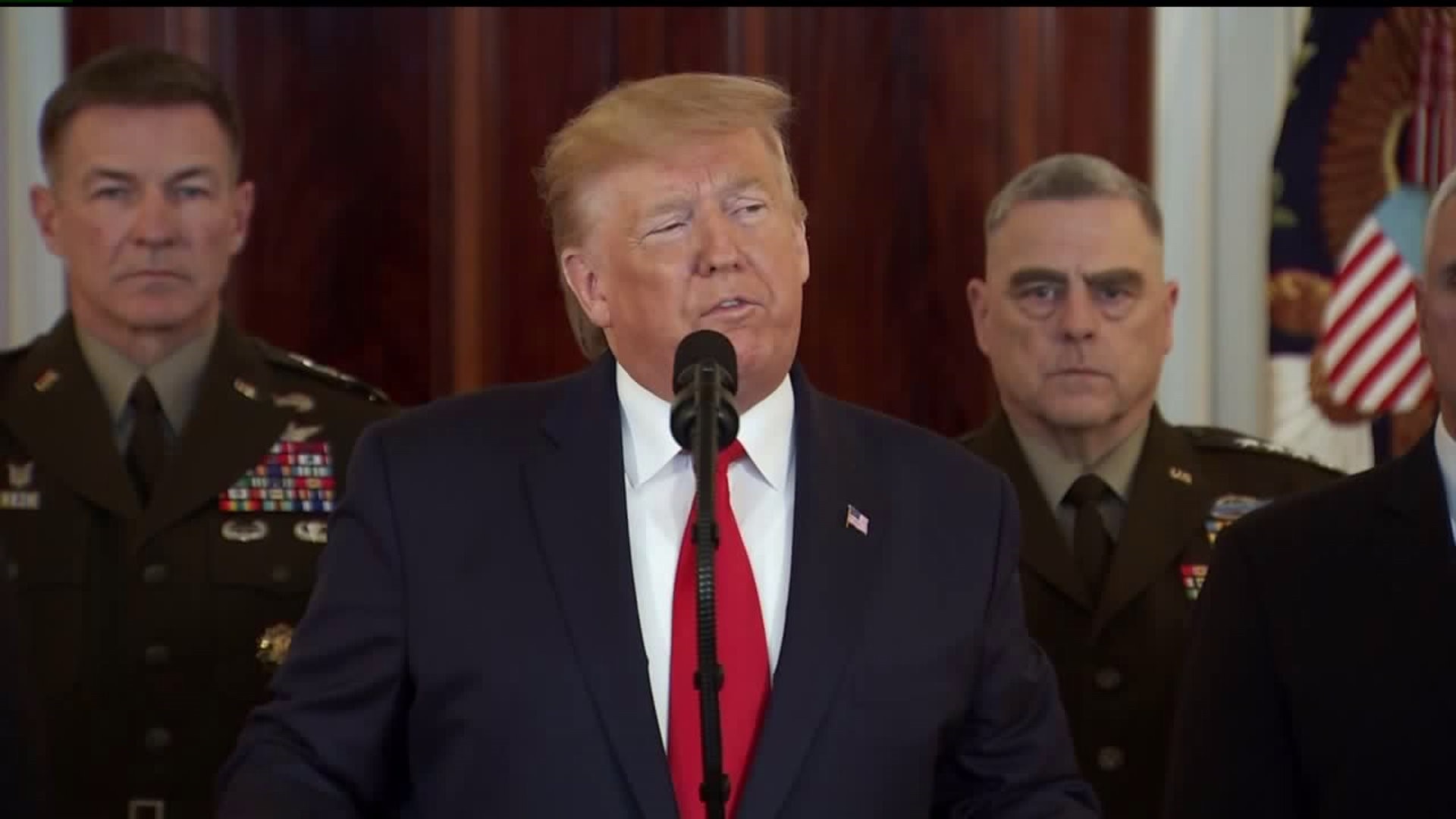 President Trump address Iranian attack