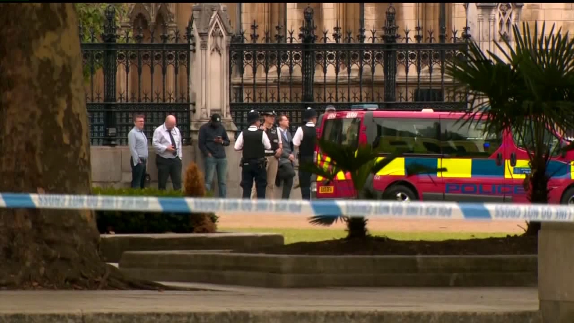 Car crashes into Parliament in London