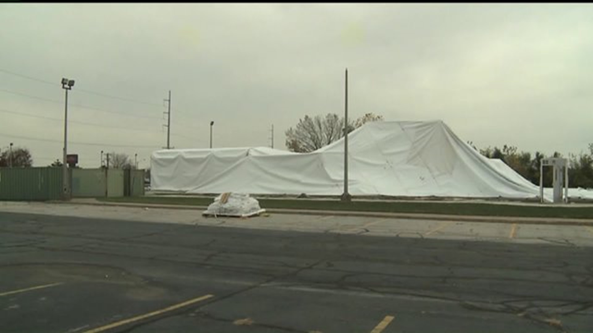 St. Ambrose deflates dome, building new one