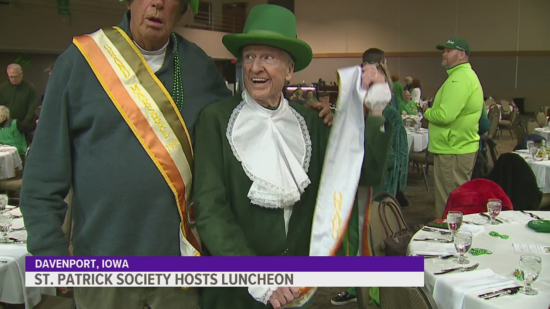 Traditional food and music, as well as a full bar, welcomed visitors to the annual luncheon in true Irish fashion.