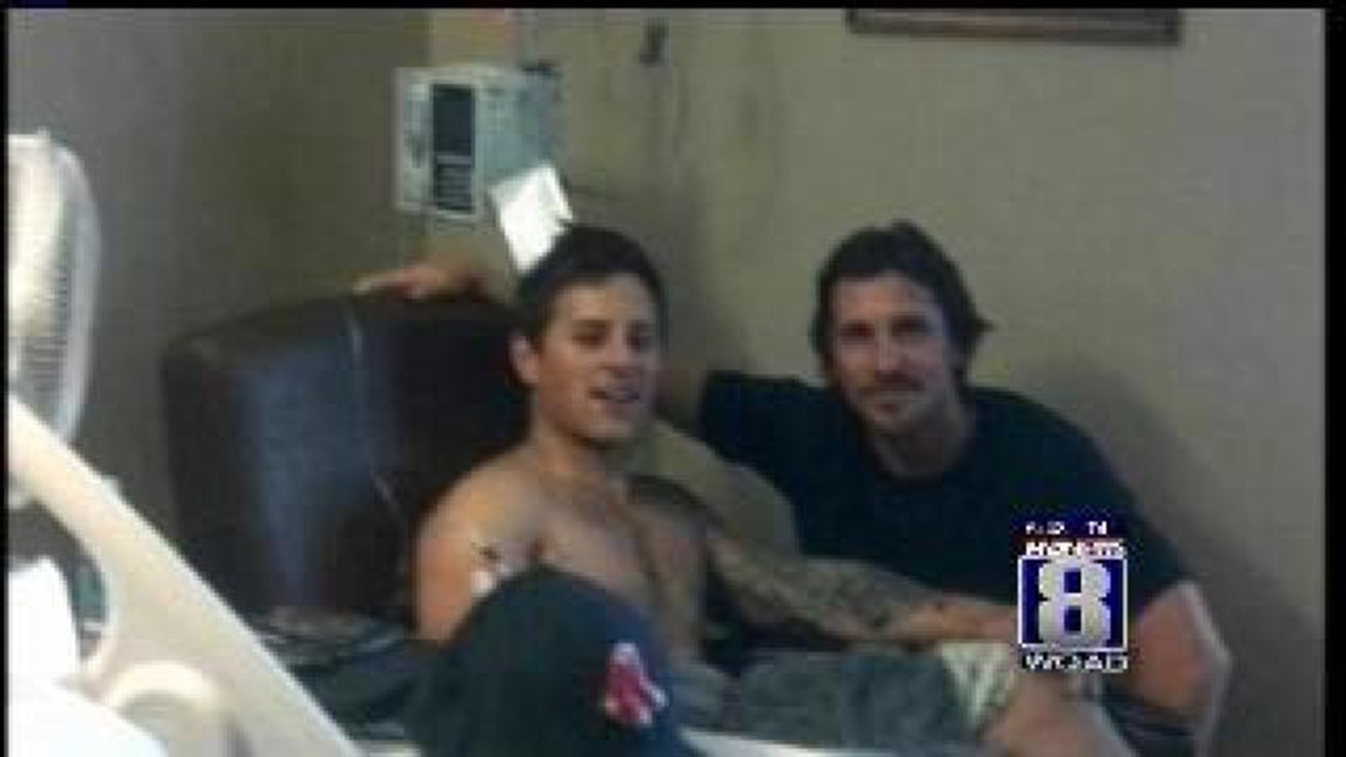 Christian Bale visits shooting victims in Aurora