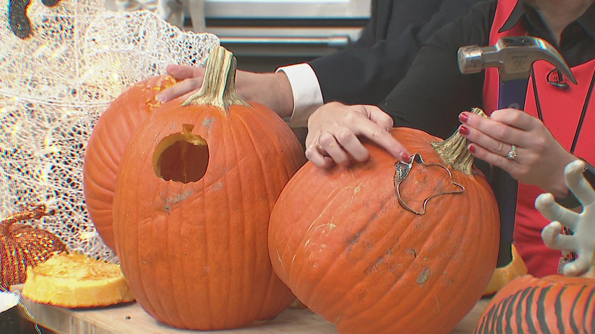 You won't need any artistic skills or scary knives to conquer this unique way to carve a pumpkin!