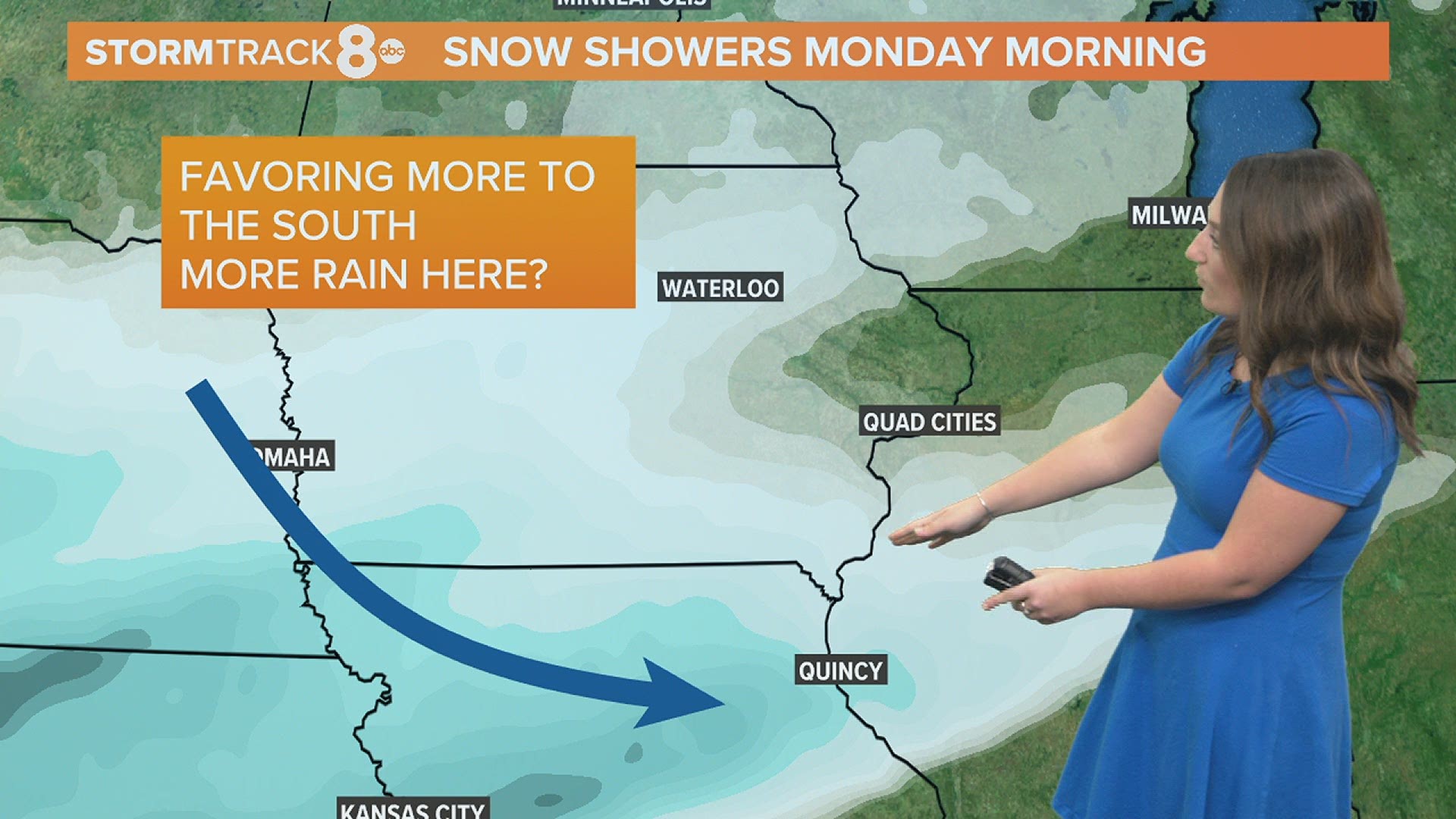 Rain and snow mix possible Sunday night into Monday morning.