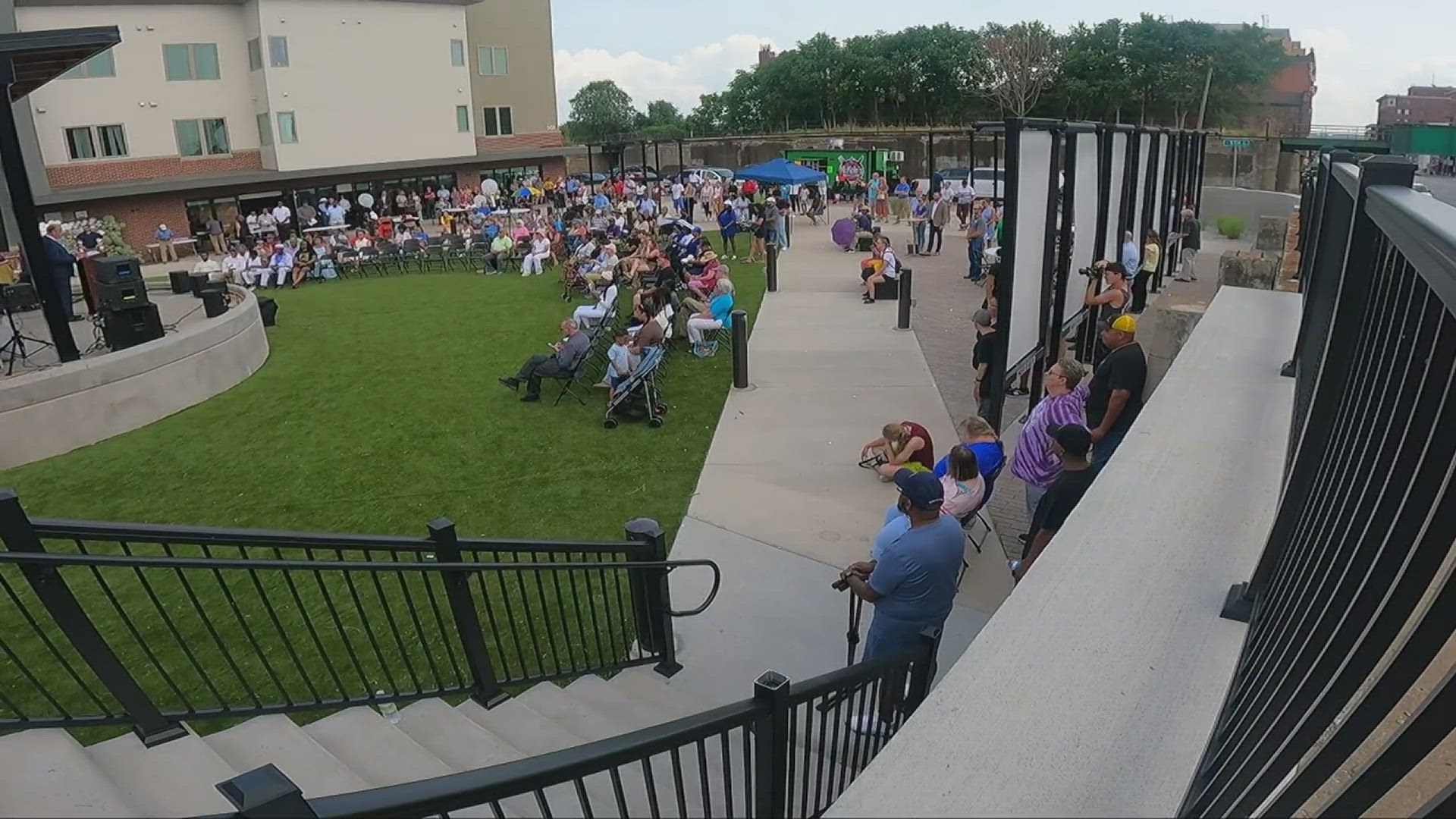 The park was made possible by a Quad Cities nonprofit, Friends of MLK. It also received funding from the City of Davenport.