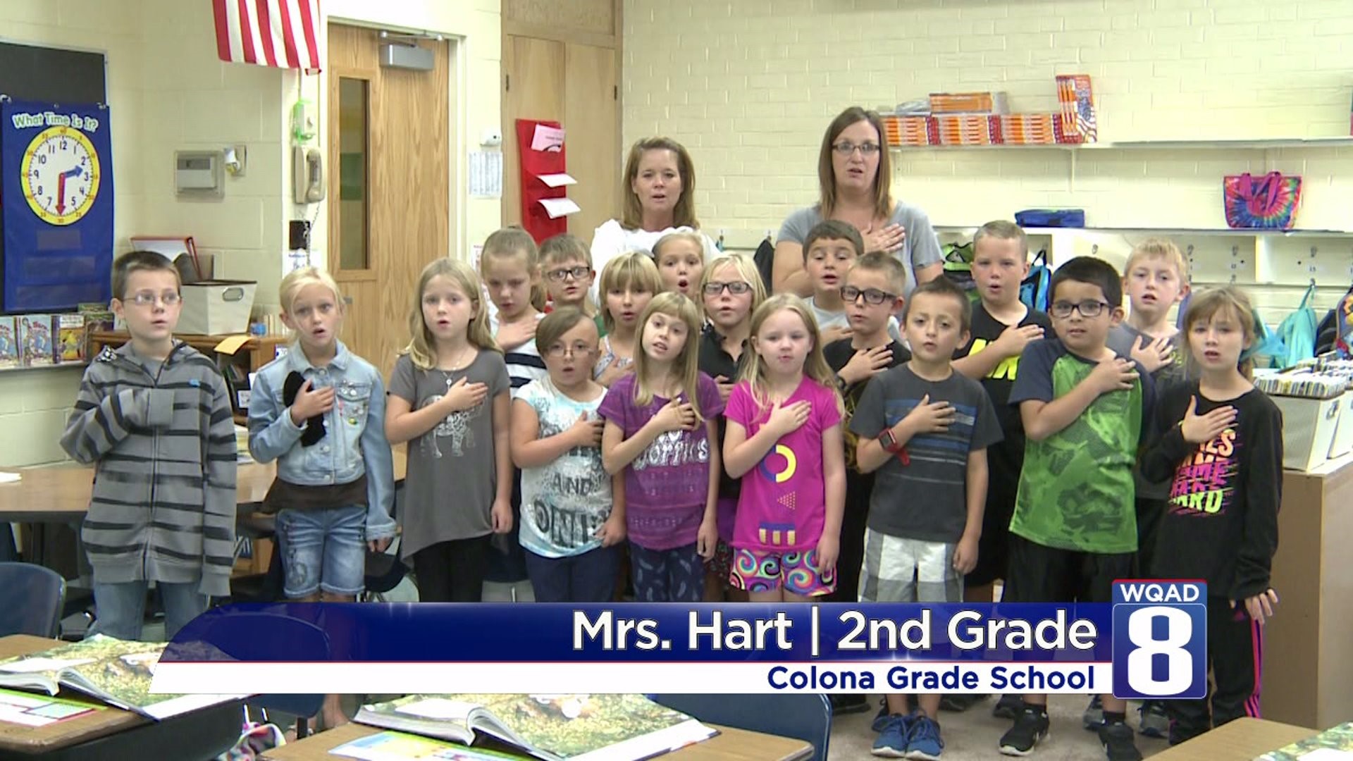 Pledge Colona Mrs Hart 2nd grade