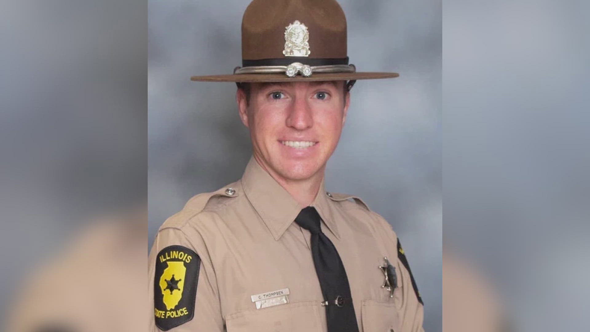 Trooper Corey Thompsen was hit by a truck driver in Champaign County over the weekend. He later died at the hospital from the crash.