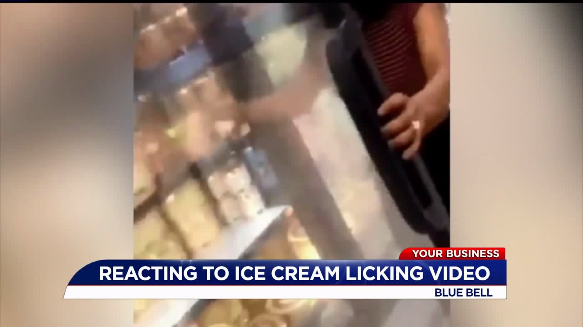 Blue Bell responds to viral video of woman licking ice cream, returning it to freezer