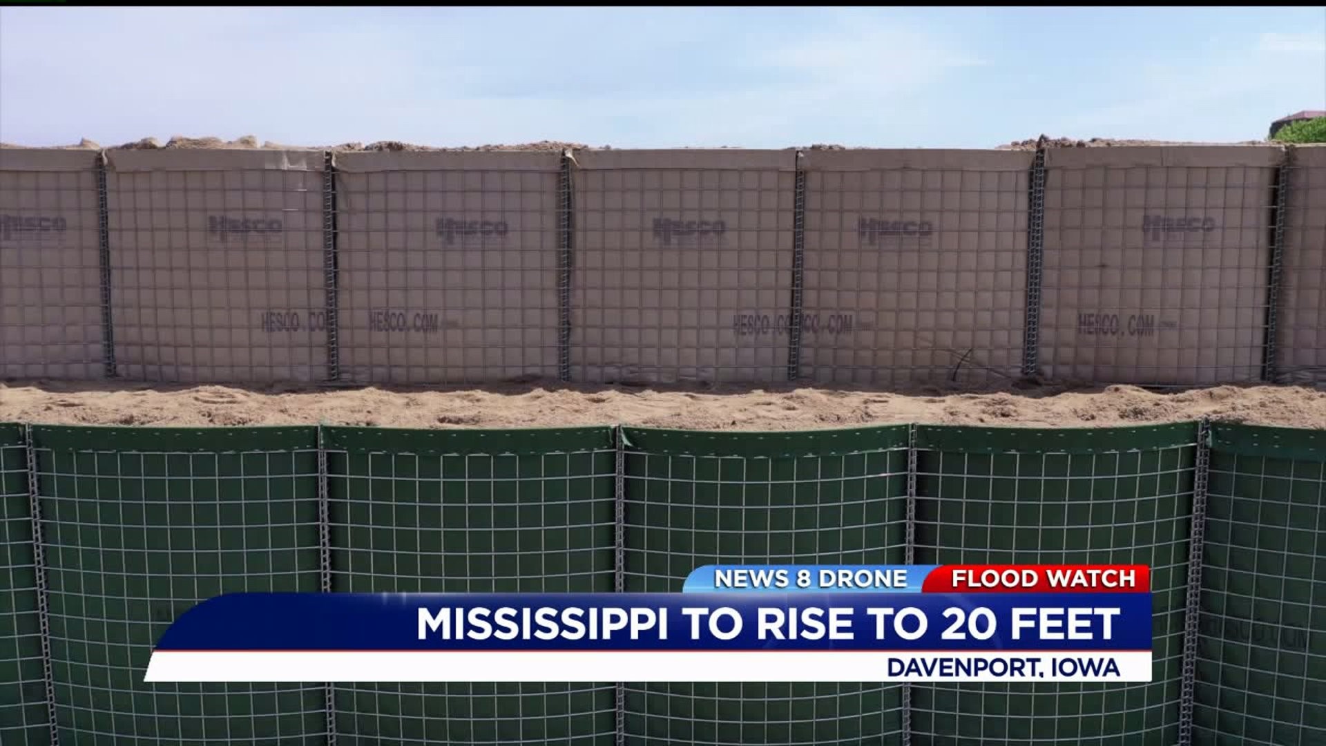 Davenport flood barrier doubled in height