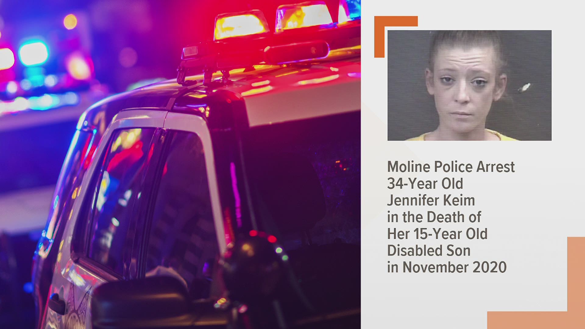Jennifer Keim, 34, was arrested Monday, March 22, 2021 for the November 3, 2020 death of her 15-year-old son.