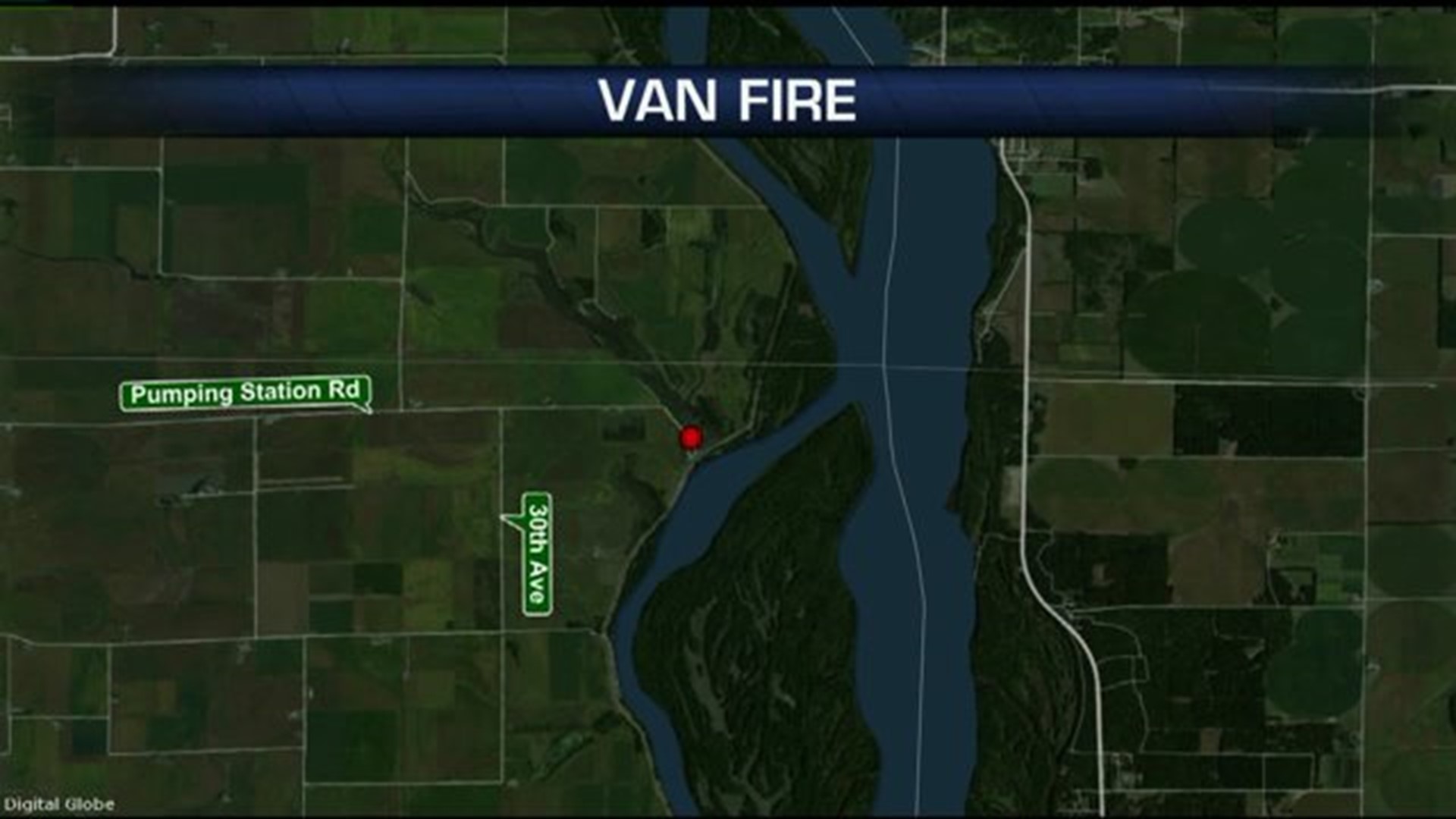 Man injured in van fire