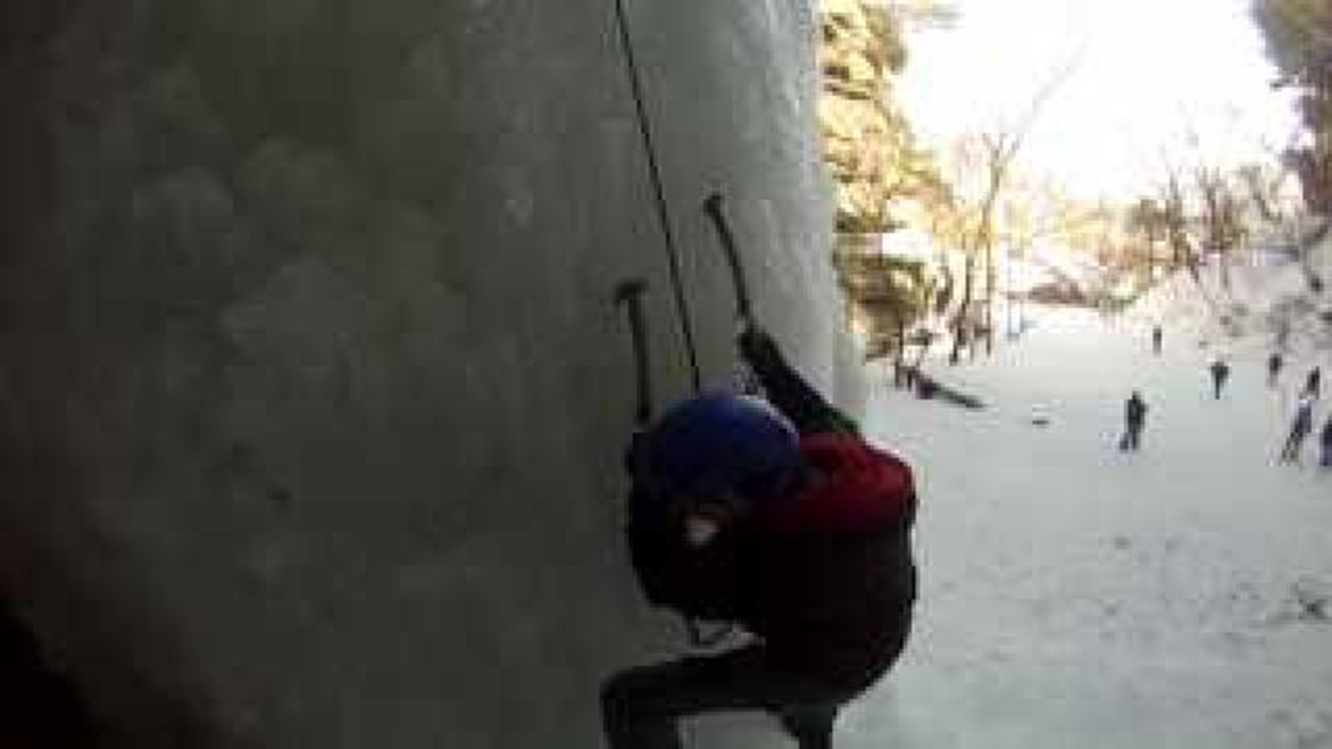 WEB EXCLUSIVE the media cannot ice climb