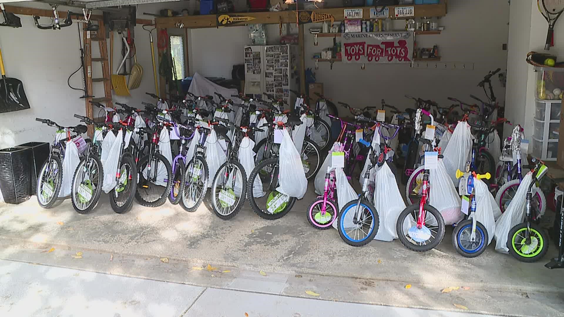 The Quad Cities Bike Club organized a bike drive six years ago called 'Bikes for Tykes' to donate to Toys for Tots.