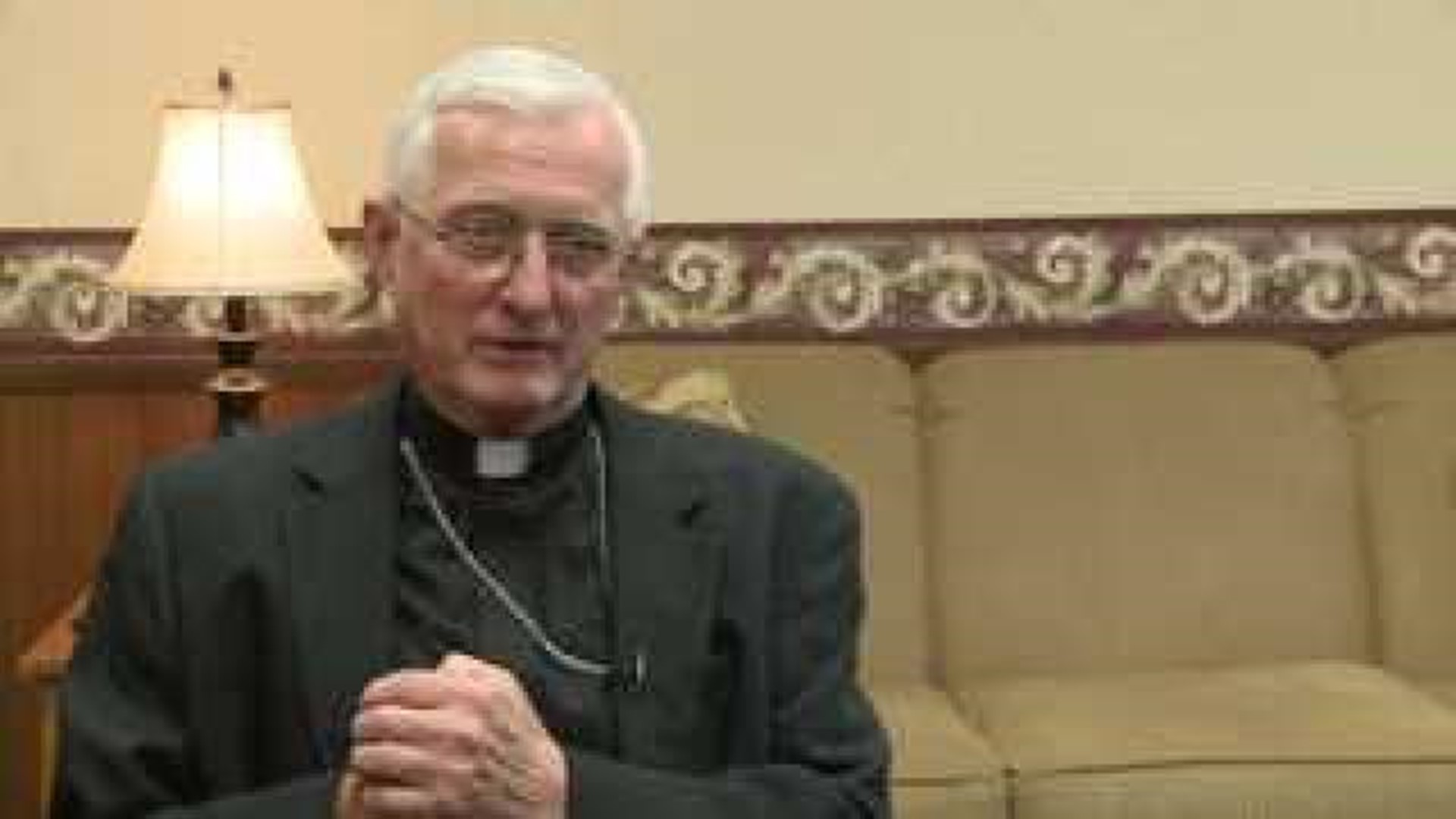 Bishop Martin Amos reacts to Pope Benedict resigning