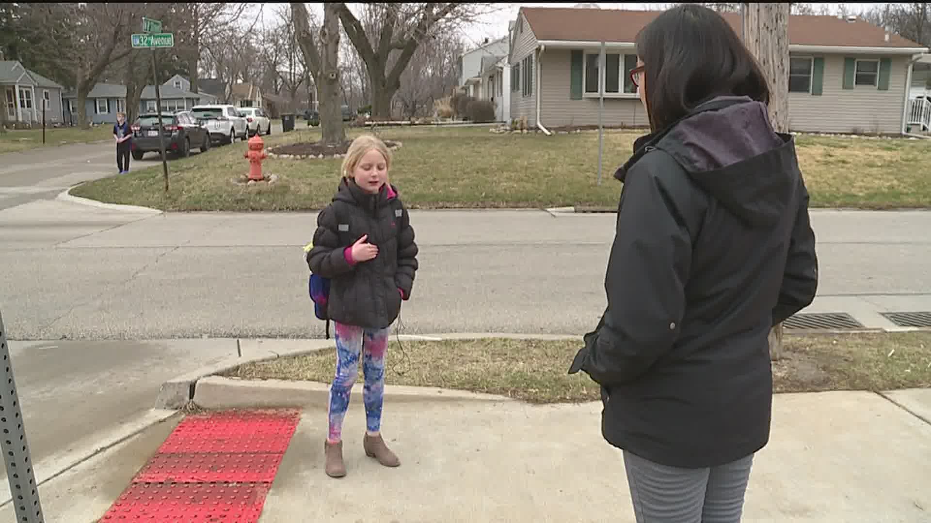 Students in the The Moline-Coal Valley School District attended class Monday before taking a two-week break designed to contain the spread of the COVID-19 virus.