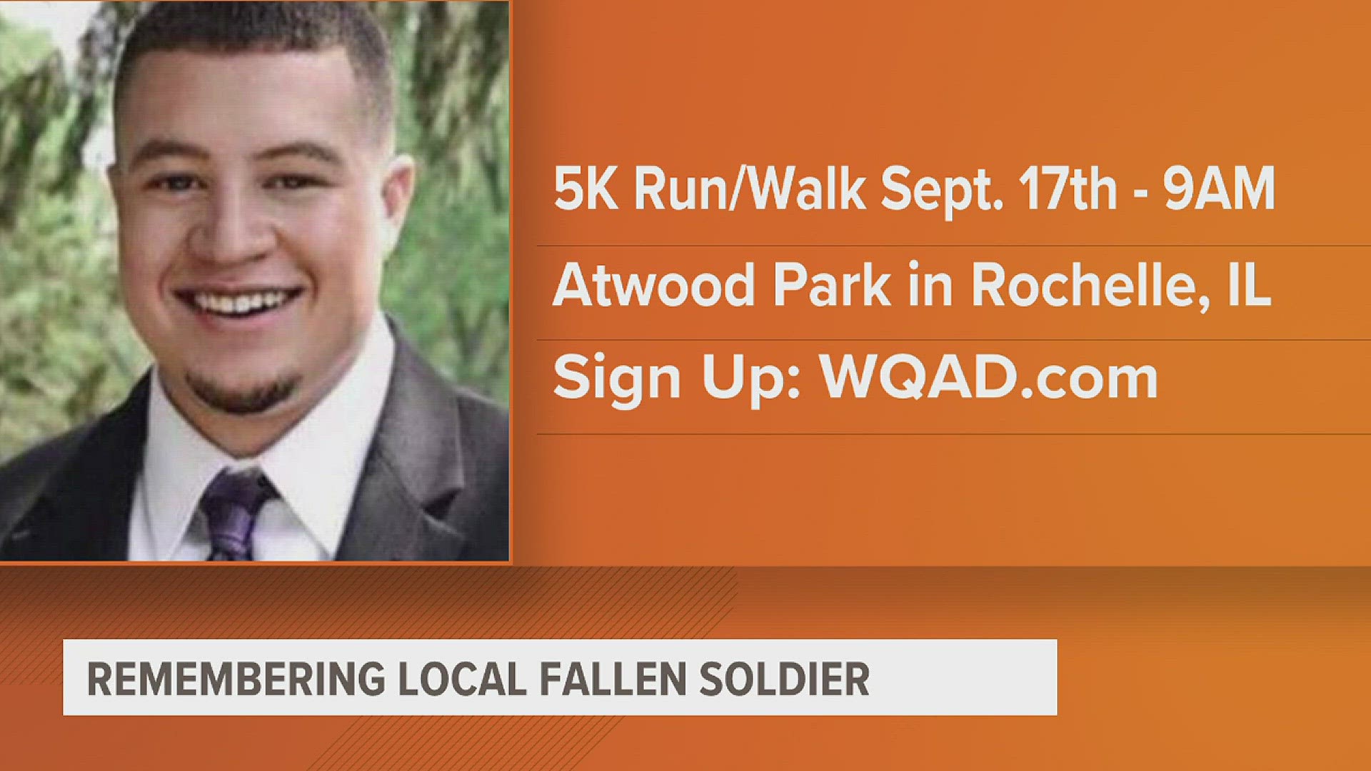 The family of fallen soldier Tyler Smith are announcing the date for this year's 5K memorial walk/run.