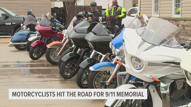 Several motorcyclists hit the road to remember September 11th attacks