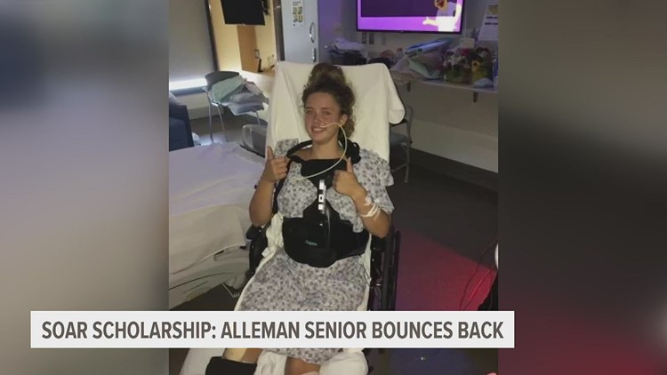 SOAR scholarship: Alleman student holds true to her name 'Miracle' after 2020 derecho injury