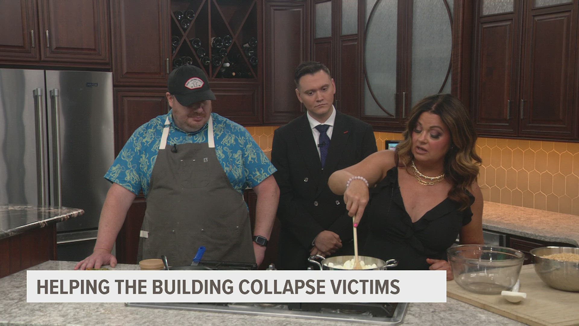 Tiphanie Cannon and Aaron McMahon of 'Oh So Sweet' will host a family-style dinner benefitting collapse victims on Sunday at 5 p.m.