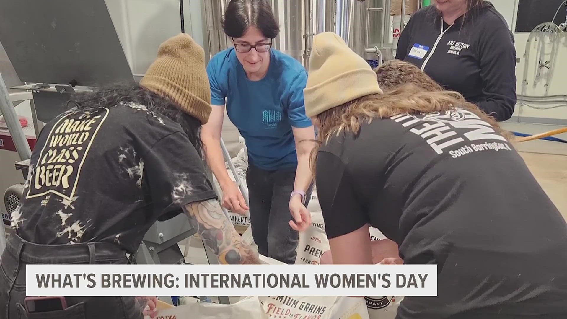 The Brew Crew hits the road to visit Bearded Owl Brewery in Peoria, where they have two unique beers prepared to kick off the International Women's Day celebration.