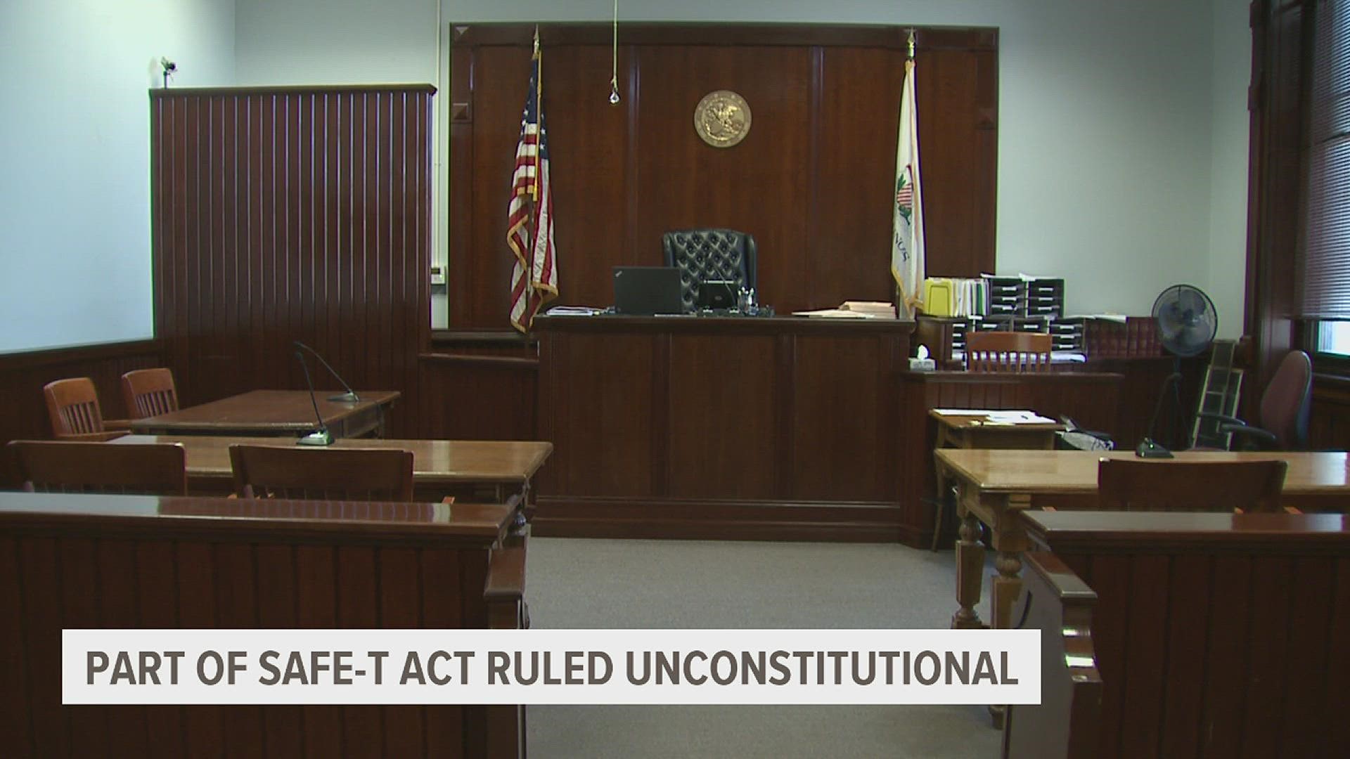 An Illinois judge ruled late Wednesday the bail and pretrial release provisions are not legal under the Illinois state constitution.