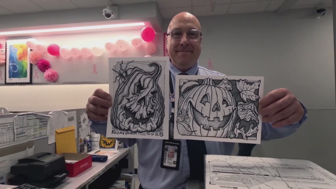 Rhode Island postal worker spreading joy one sketch at a time