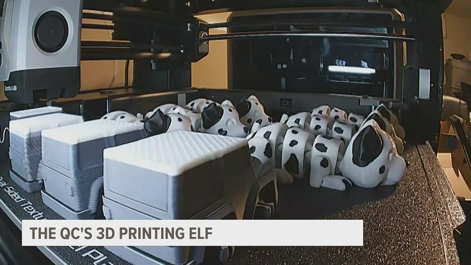 This year, Dylan Bowen was able to 3D print 3,211 toys for Toys for Tots.