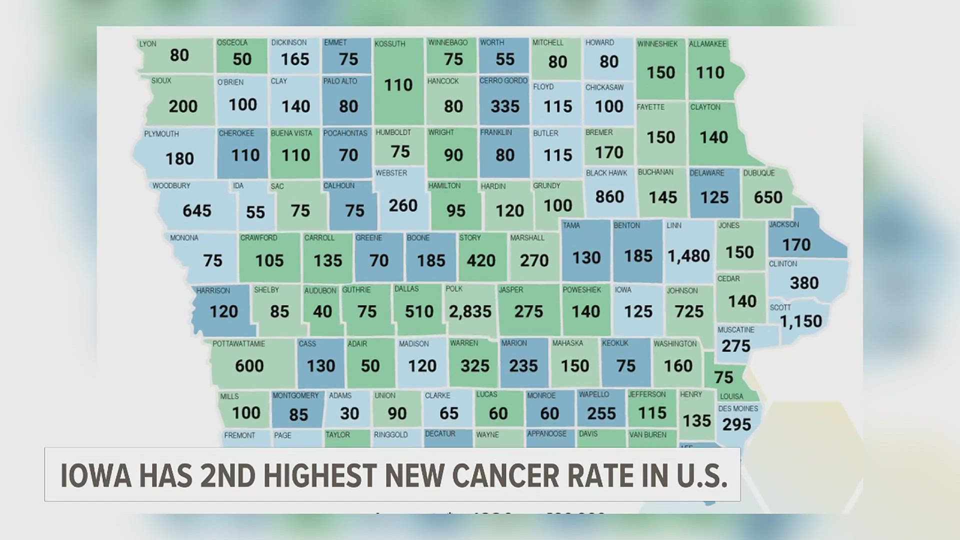 The state also leads the Midwest for rates of alcohol-related cancers.