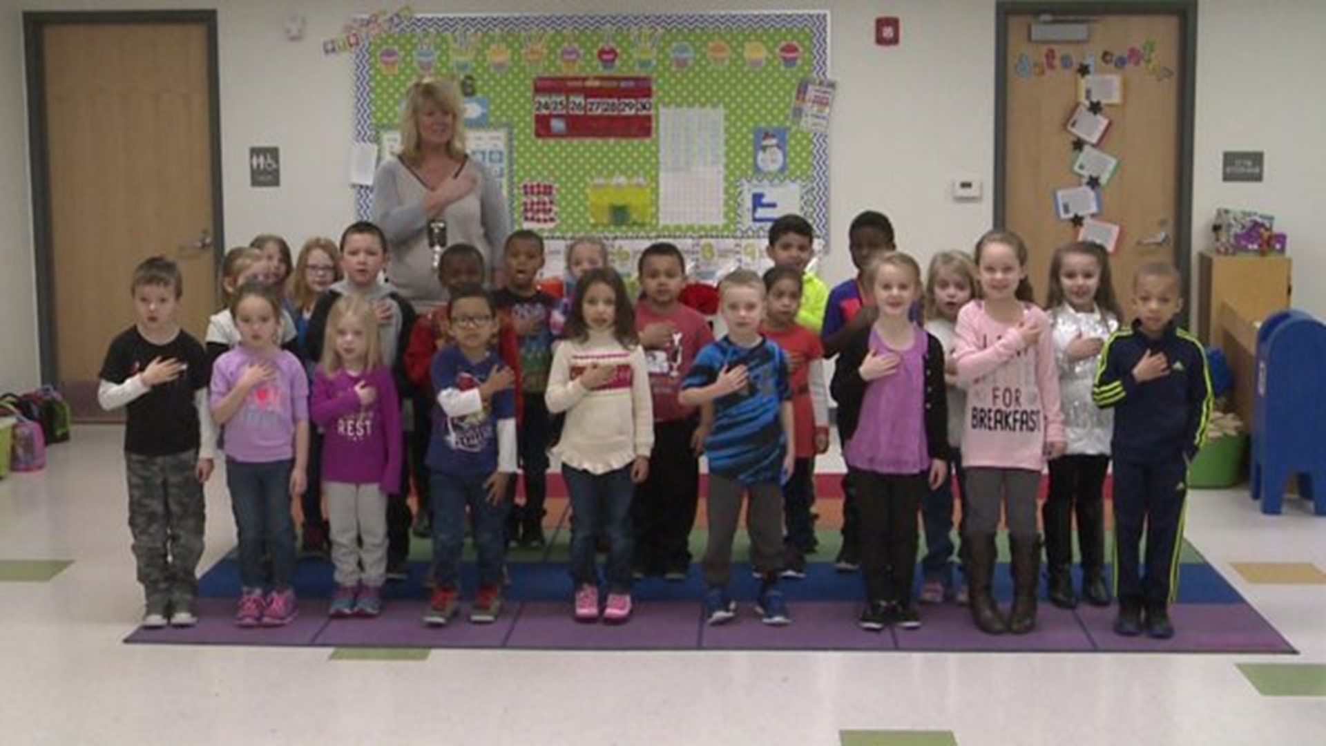 The Pledge from Mrs. Murphy`s class at Hamilton Elementary