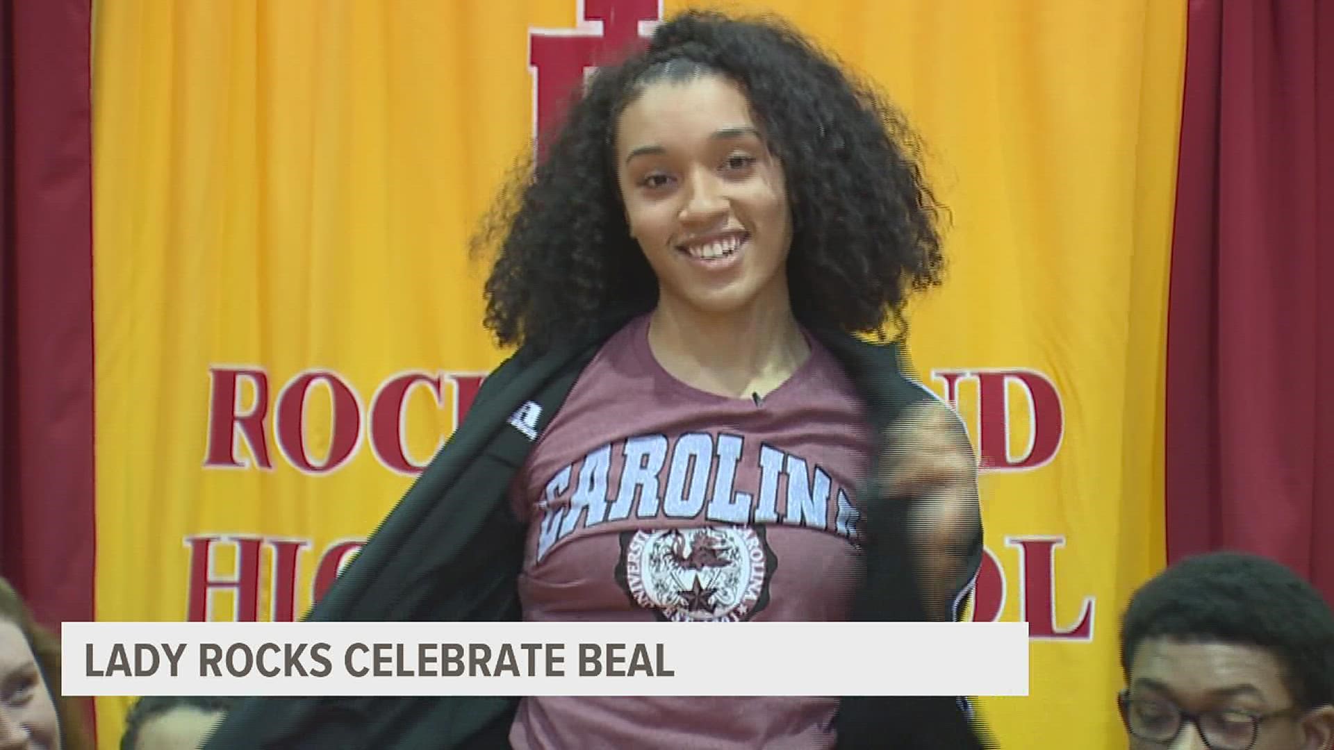 Former Rock Island star Brea Beal won an NCAA National Championship as a member of the South Carolina Gamecocks on Sunday.