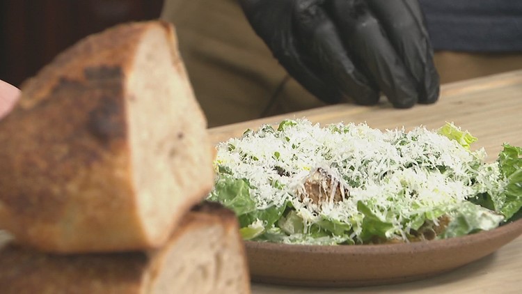 Blue Spruce General Store shows David & Andrew how to make the tastiest Ceasar salad in the QC