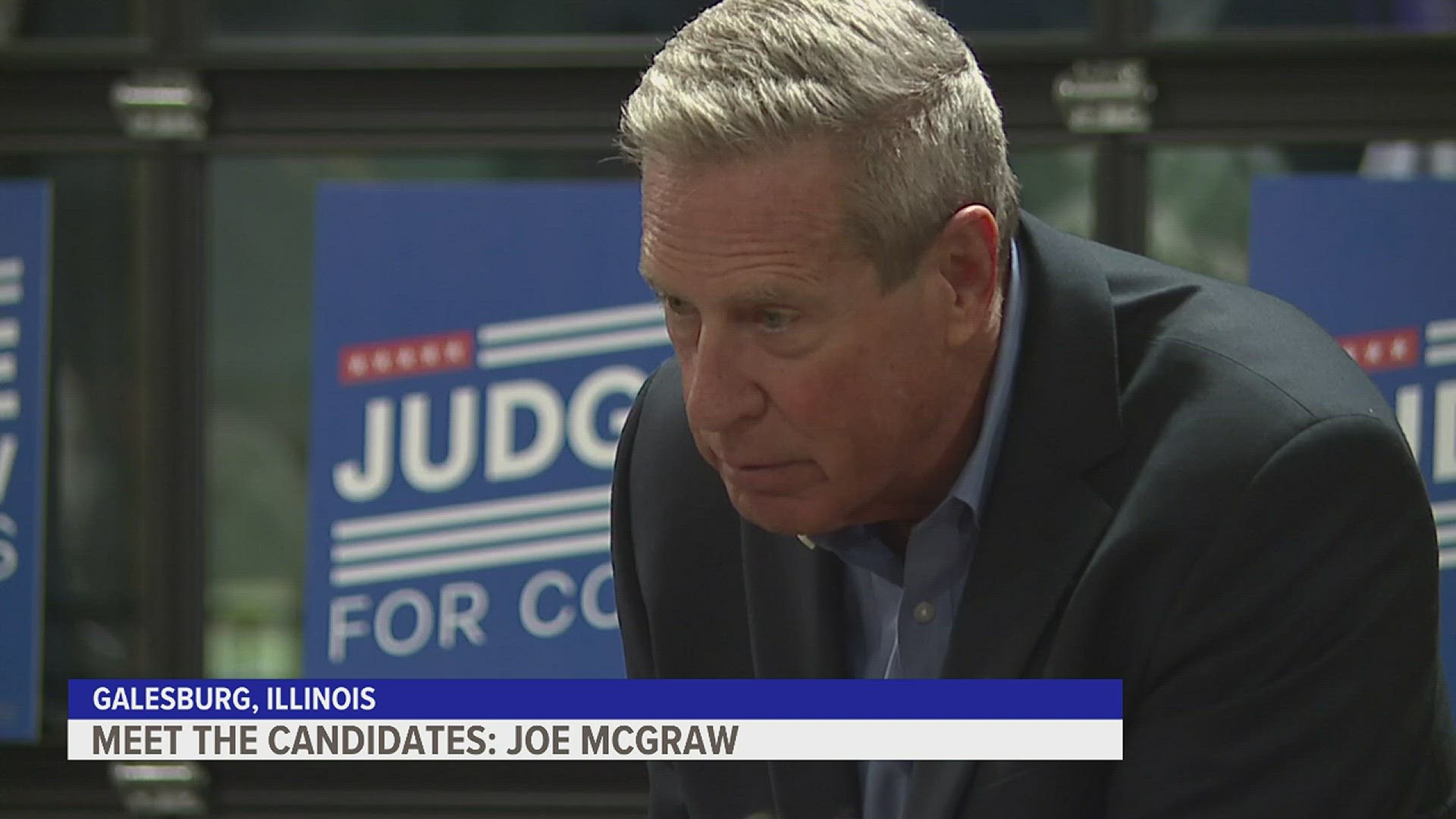 Joe McGraw is a retired judge from Rockford running as a Republican in the Illinois primary.