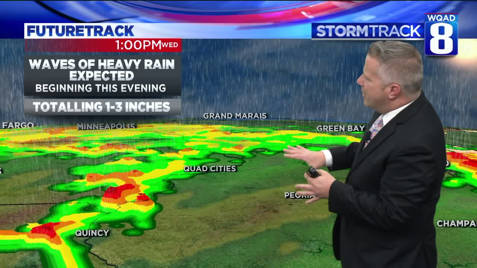 Eric is tracking more rain for tonight and Wednesday