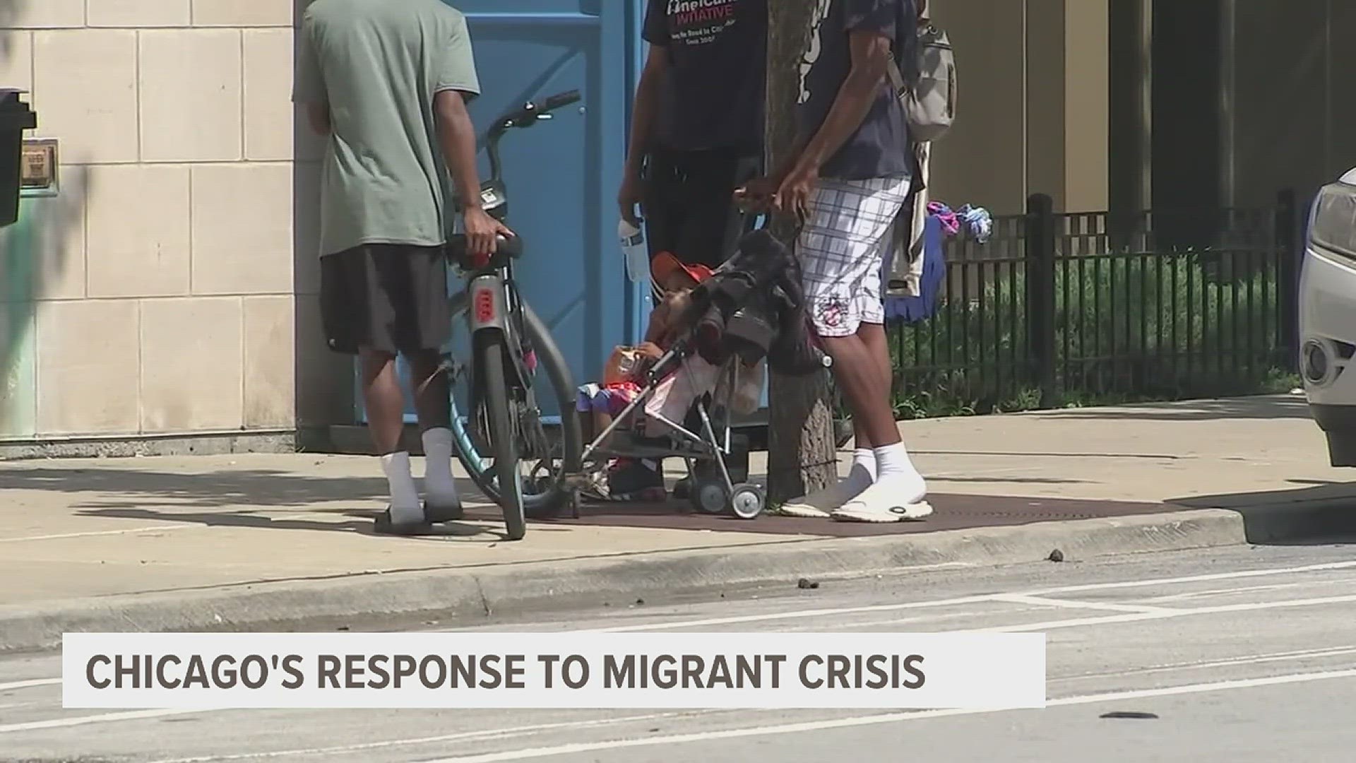 For some migrants the wait for a shelter is so long they've resorted to sleeping on the streets. This comes as almost 1,000 migrants are displaced in Chicago.
