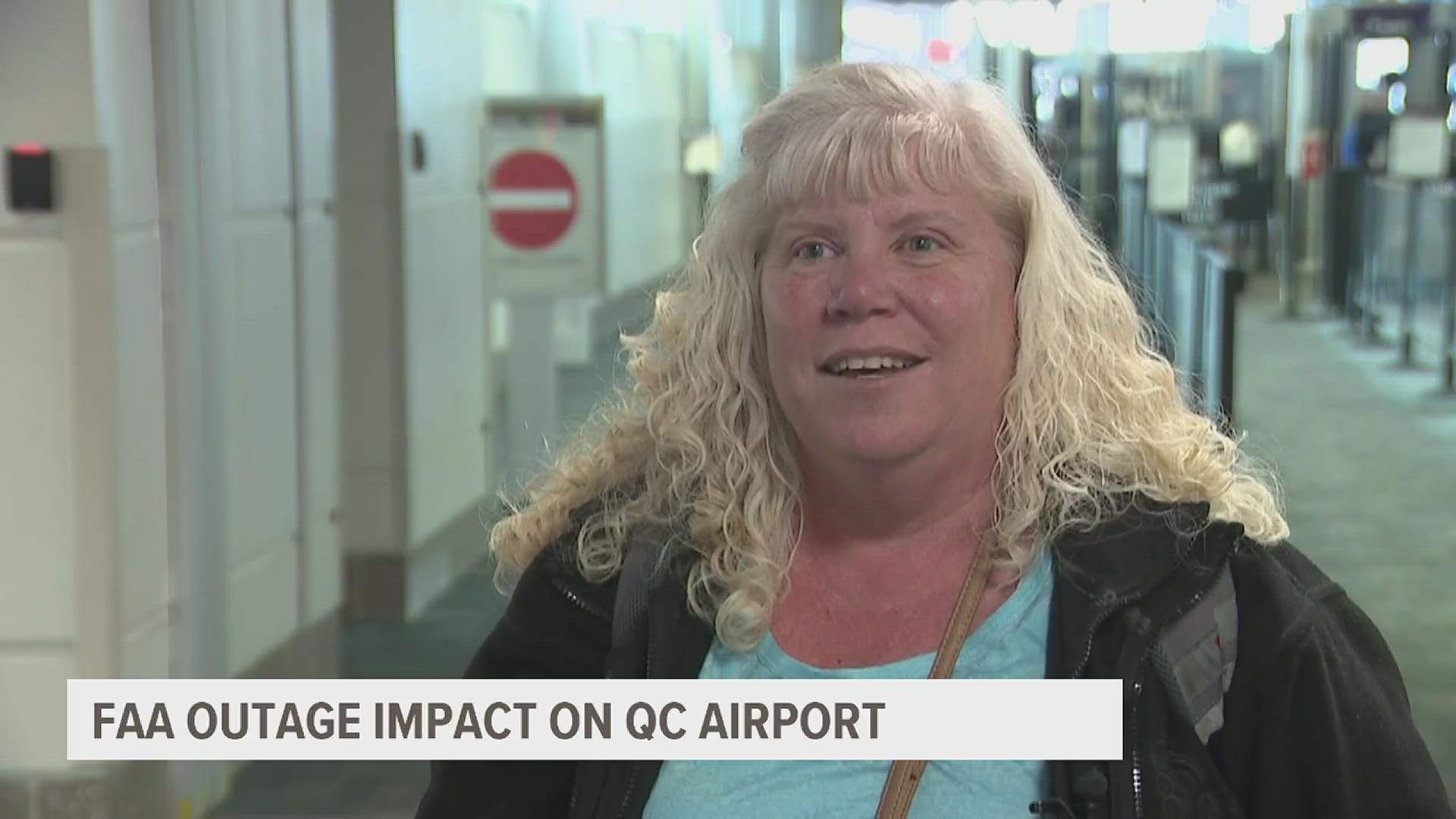 Linda Keizer said she was worried about her flight being delayed or canceled. She shared her experience of traveling from Hawaii to Chicago to the Quad Cities.