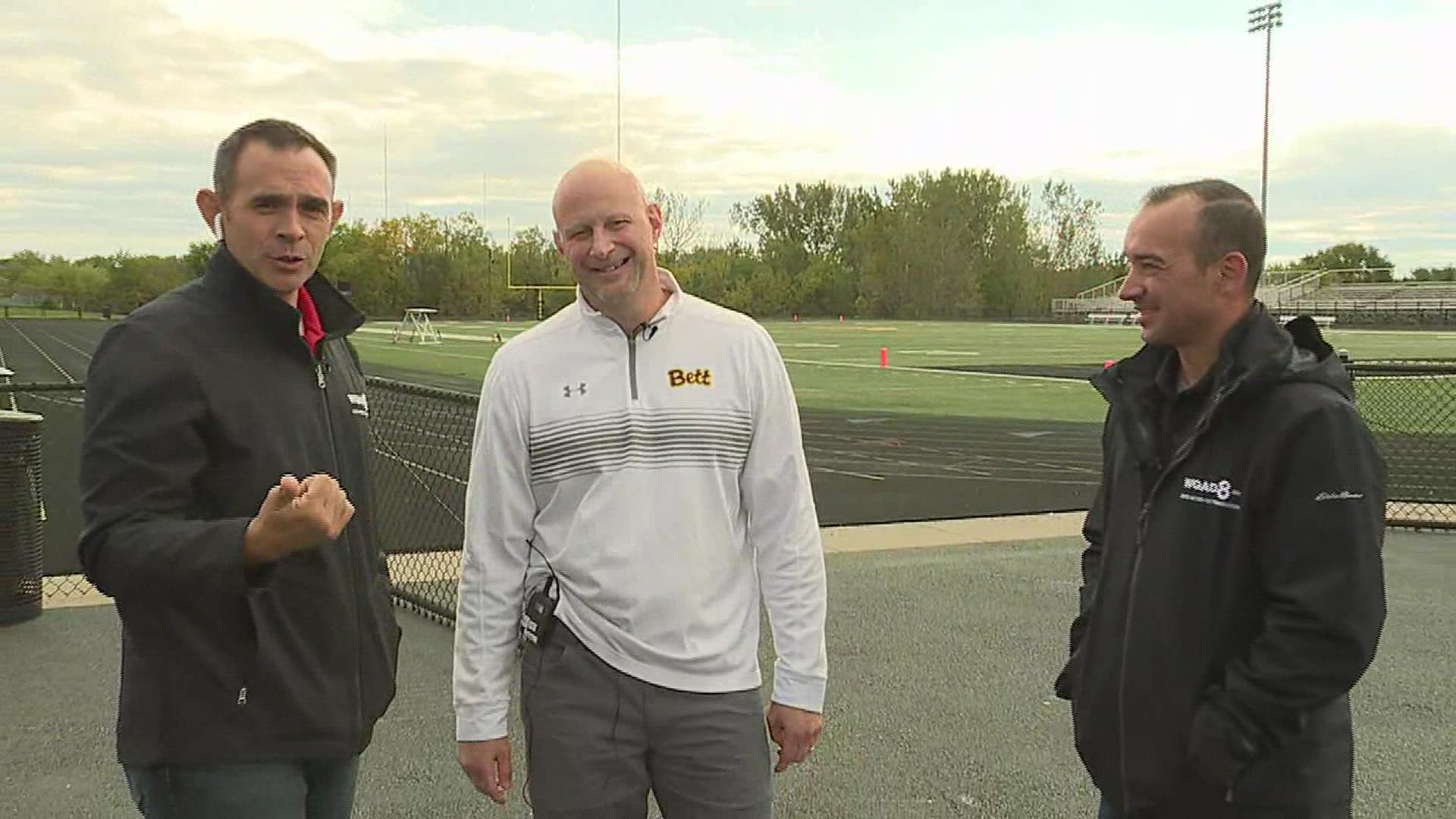 News 8's Matt Randazzo and Kory Kuffler talk Bulldog football with former college coach and current Bettendorf Athletic Director Zach Shay.