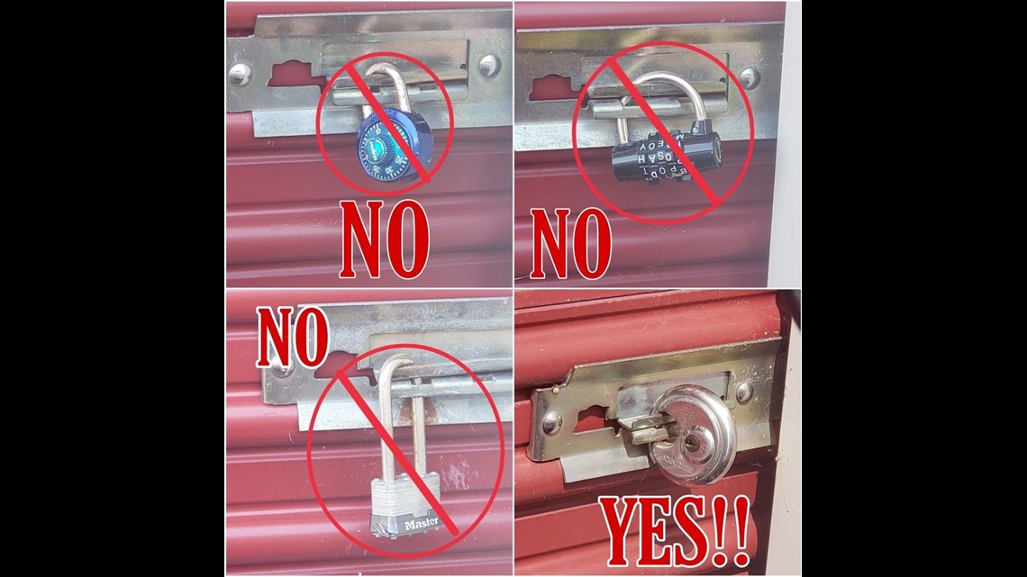 Police say this is the best padlock for a storage unit | wqad.com