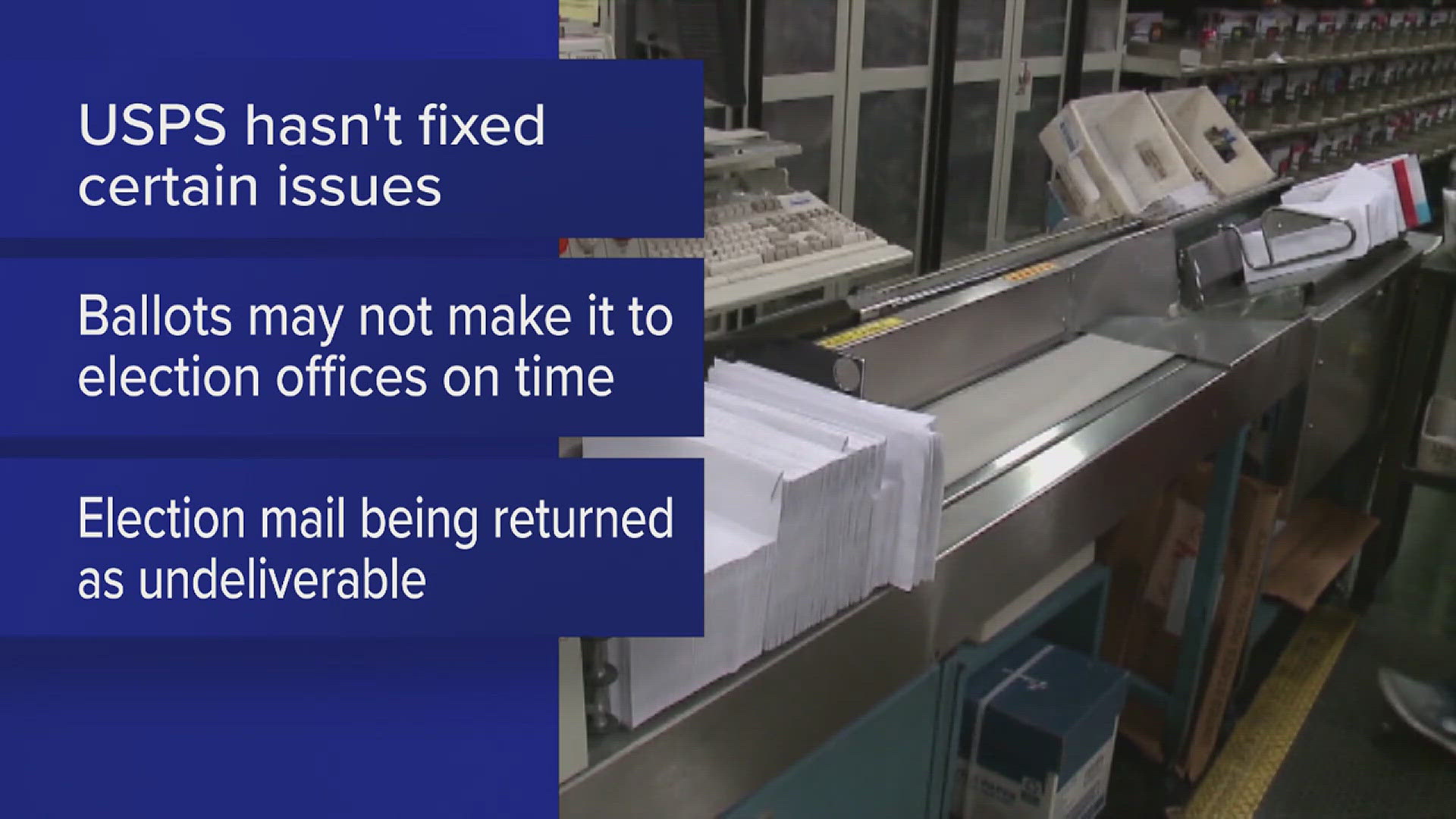 The alarming letter to U.S. Postmaster General Louis DeJoy came from two groups that represent top election administrators in all 50 states.