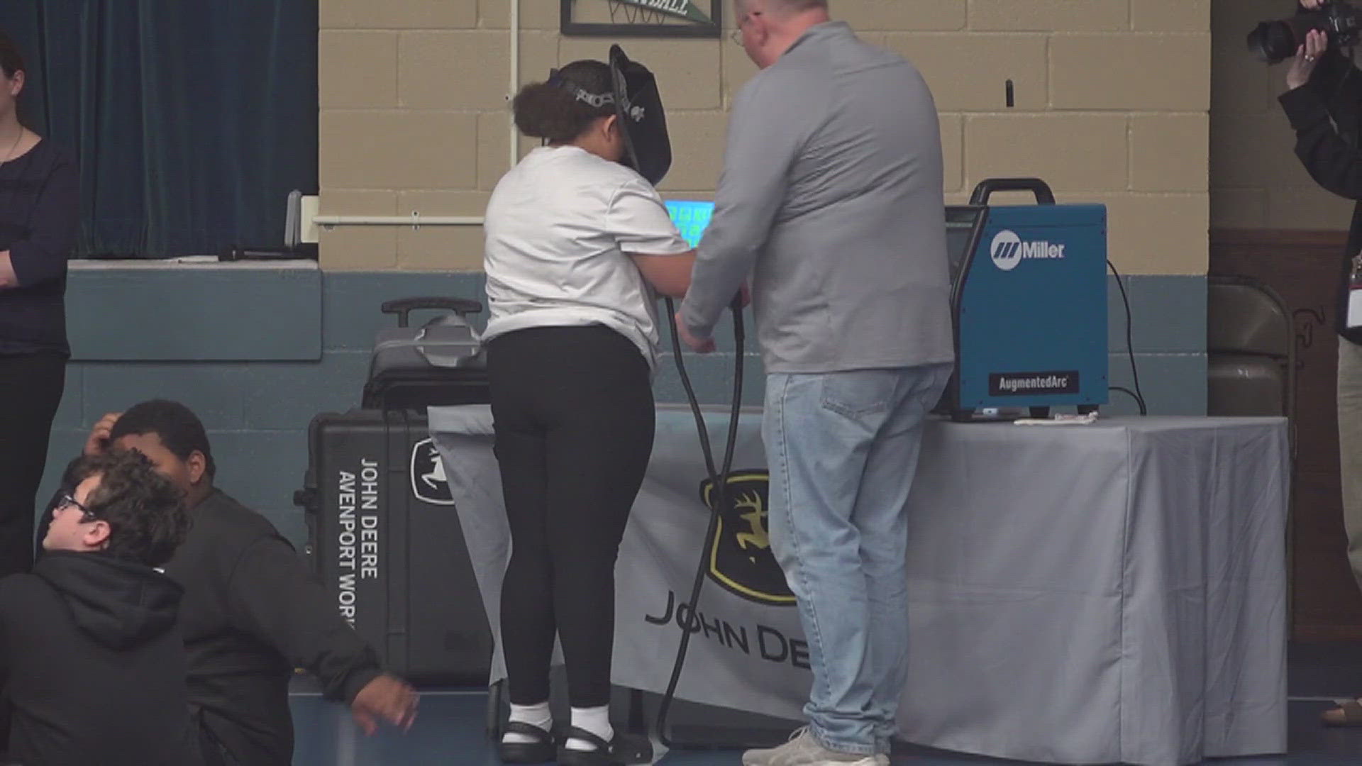 John Deere transformed Fillmore Elementary into a pop-up factory, showing fifth graders how today’s math lessons connect to future careers in skilled trades.