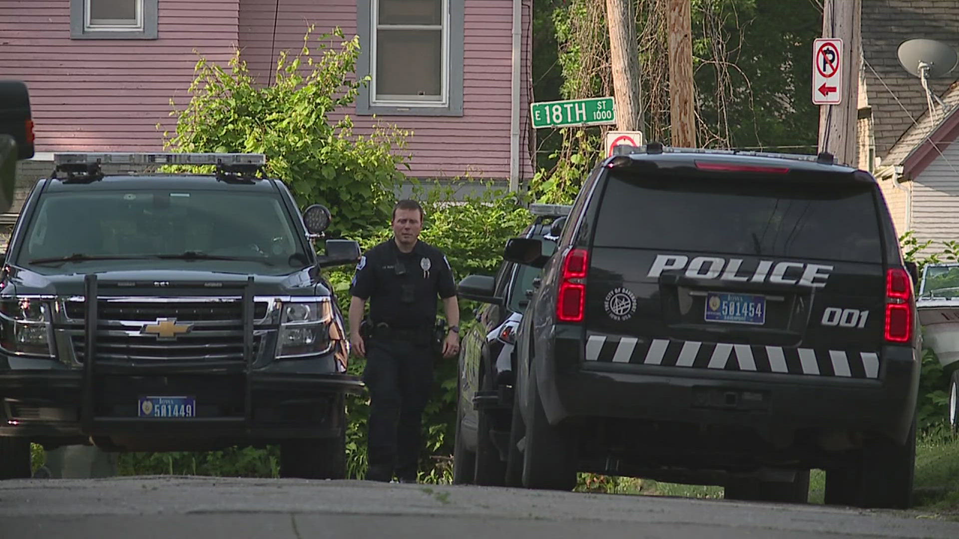 The incident occurred near the intersection of Locust Street and Tremont Avenue, which had a heavy police presence Monday morning.