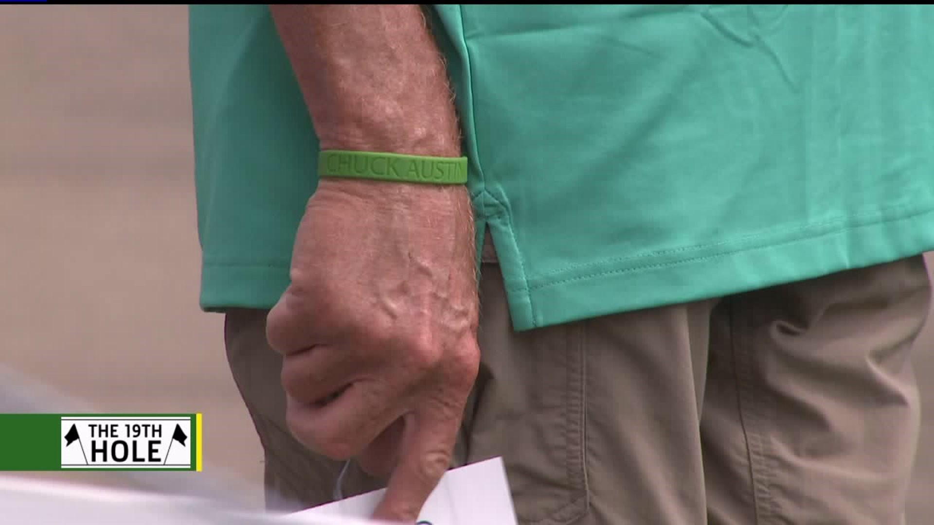 JDC Volunteers wear green bracelets in memory of Chuck Austin