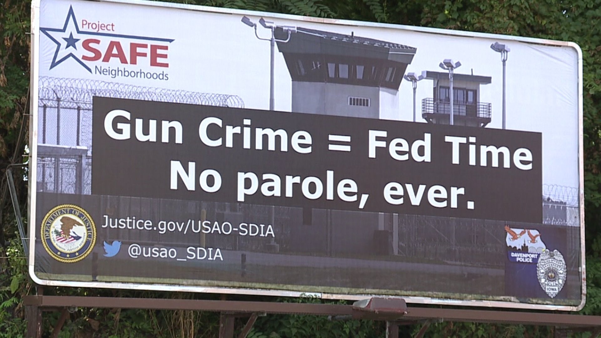 Davenport Police use billboards to address gun violence