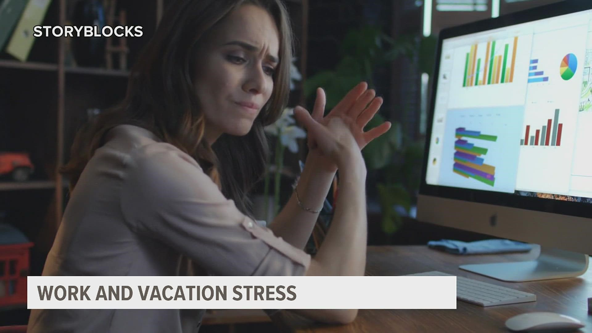 A local mental health expert weighs in on causes behind the stress of work and vacation balance, and tips for employees and companies.