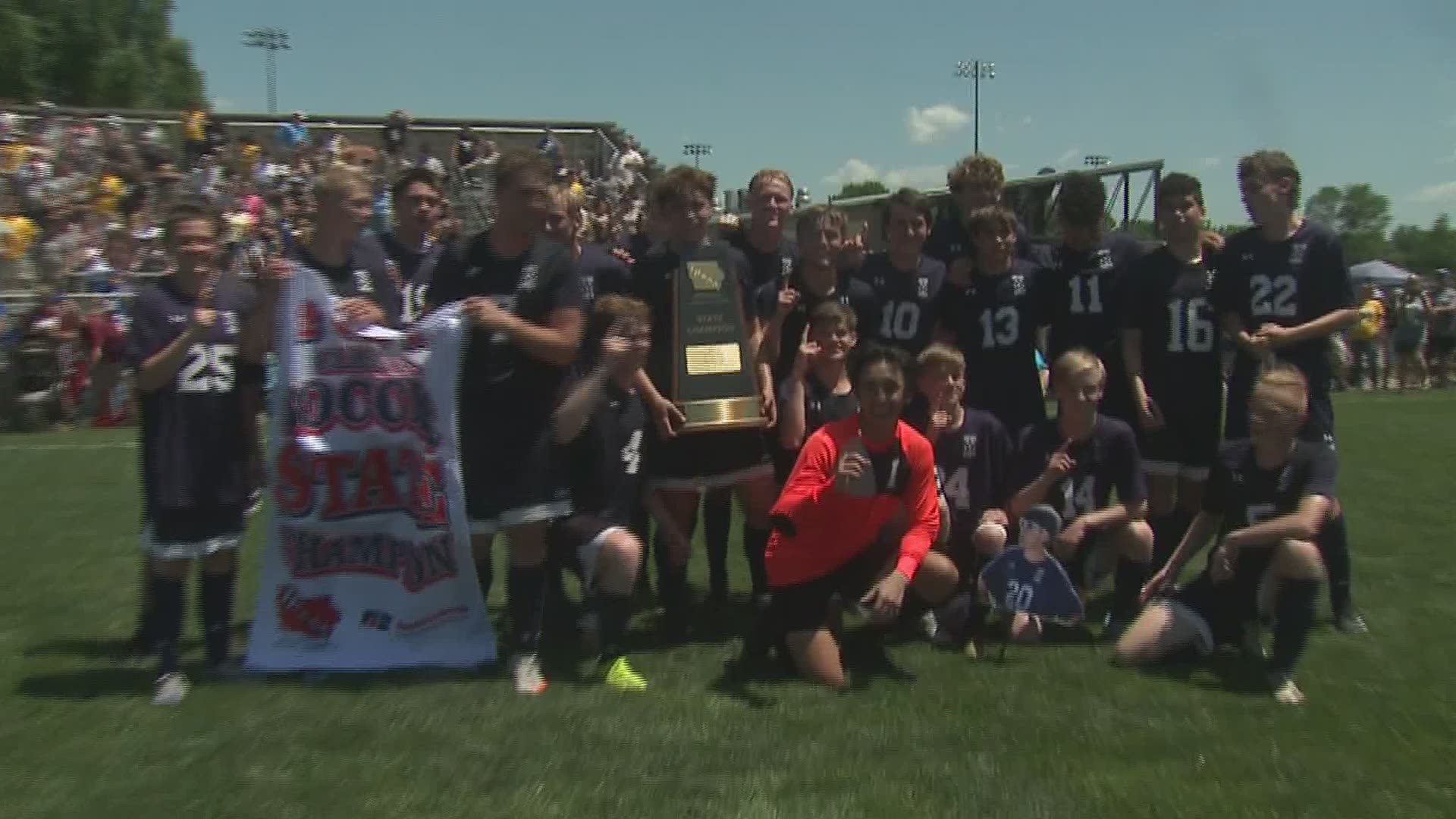 West Burlington ND wins their first ever State Title in Soccer.